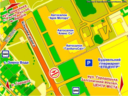 Билборд B в Львове вул. Городоцька, 302 (біля ТЦ "Епіцентр", Автосалон  "Nissan"), місце 1 схема