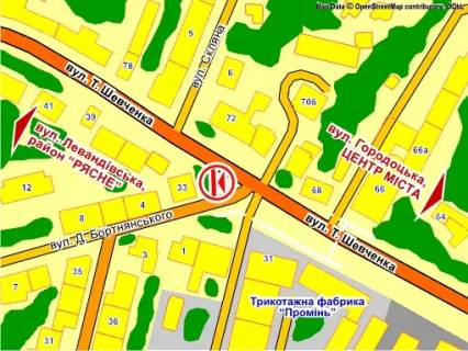 Scrolller, Scroll B in Lviv пер. вул. Шевченка – Бортнянського, розмір 2,3 х 3,2 м скролл - 557714 scheme