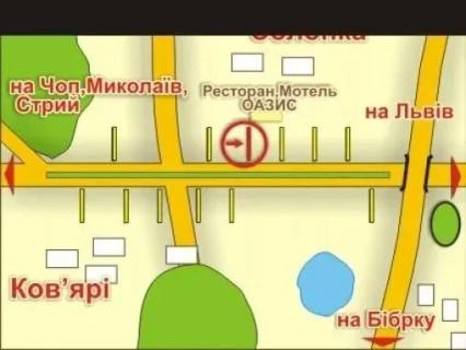 Білборд, Бігборд (Борд)  B у Львові с. Солонка (напрямок до Львова), місце 4 схема