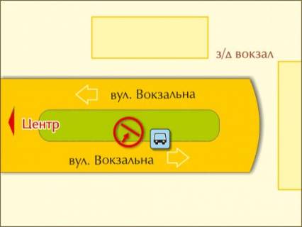 Билборд B в Львове Майдан Привокзальний, 1 схема