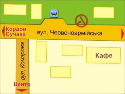 Билборд B в Черновцах вул. Героїв Майдану (Червоноармійська), 242 схема