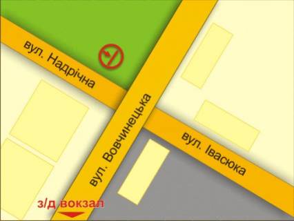 Билборд B в Ивано-Франковске вул. Надрічна (навпроти супермаркету "Велес") схема