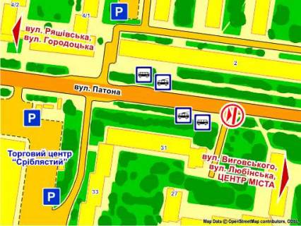 Призма A в Львове вул. Патона (біля зупинки, навпроти буд. 2), призма 2 - 395905 схема