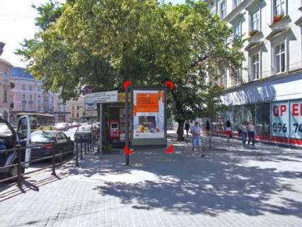 Ситискролл A в Львове пл. Галицька – вул. Галицька (парна сторона)  скролл фото 1