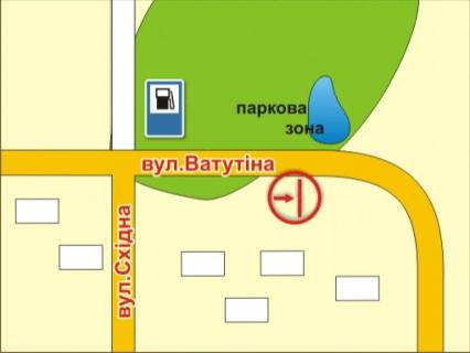Билборд A в Житомире вул. Незалежності (Ватутіна), 2 схема