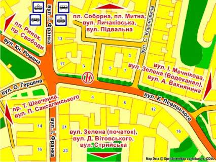 Ситилайт A в Львове вул. Левицького, 3 схема