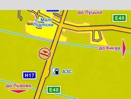 Билборд A в Львове с. Малі Підліски (Київська траса, напрямок до Львова), конструкція |, 5х12 м схема