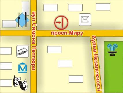 Ситилайт B в Ровно пр. Миру, 9, місце 2 схема