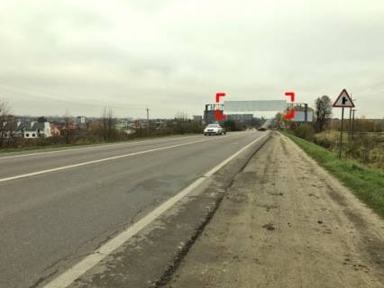 Билборд Р/П в Львове c.Сокільники, Західний обхід м.Львова, км 11+330 (напрямок до Кульпарківської) АРКА 3 х 18 м фото 1