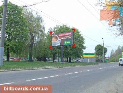 Билборд B в Львове пер. вул. Городоцька, – Кузневича (АЗС "WOC") фото 1