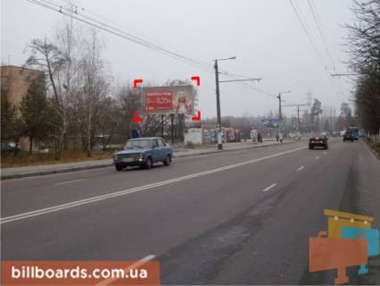 Білборд, Бігборд (Борд)  B у Житомирі вул. Чуднівська (Черняховського), 129 "а" Фото 1