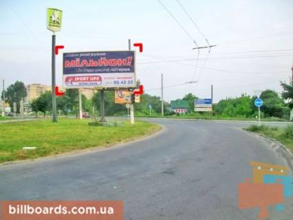 Билборд B в Черновцах вул. Хотинська (поворот на вул. Калинівську) фото 1