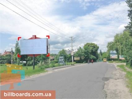 Билборд B в Львове с. Брюховичі, пер. вул. Львівської – Смолистої (біля зупинки) фото 1