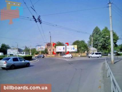 Билборд A в Луцке вул. Захисників України (колишня Гордіюк) навпроти буд № 14 (кільцева розв'язка), зліва фото 1