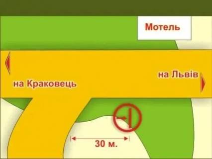 Billboard A in Lviv с. Рясне-Руське (з Краківця), 4х8 м  ( напрямок до Львова) scheme