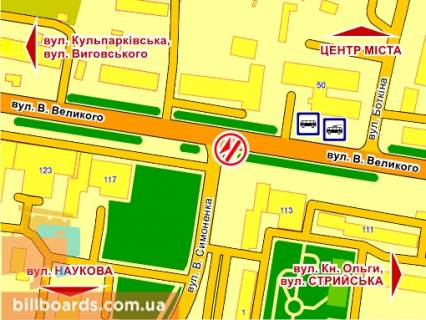Призма A в Львове вул. В. Великого – Симоненка, призма 3 - 82482 схема
