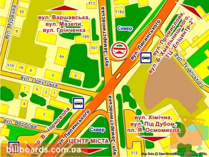 Призма B в Львове вул. Замарстинівська – Липинського (виїзд), призма 2 - 82578 схема