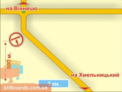 Нестандарт B у Хмельницькому с. Давідківці (напрямок на Вінницю), 4x8 м схема