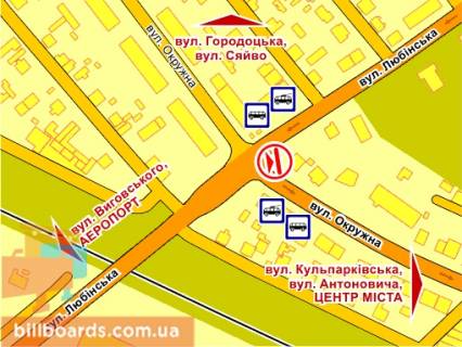 Призматрон, Призма B у Львові вул. Окружна - Любінська, праворуч, призма 3 - 139687 схема