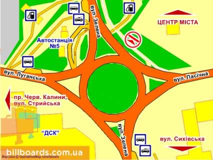 Призма A в Львове пер. вул. Зелена –  вул. Пасічна,  зліва призма 2 - 158203 схема