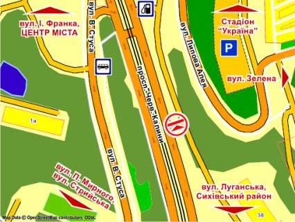 Призма A в Львове пер. вул. Стуса - пр. Черв. Калини , призма 3 - 176659 схема