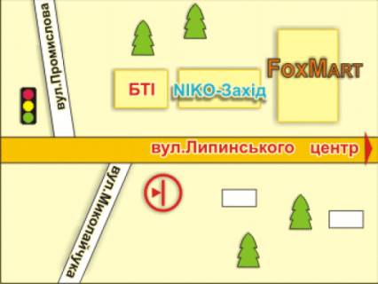 Prismatron, Prism A in Lviv st. Lipins'kogo, 54, prizma 2 - 176669 scheme