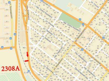 Билборд A в Черкассах пер. Івана Гонти (Котовського) 30ш №7 схема