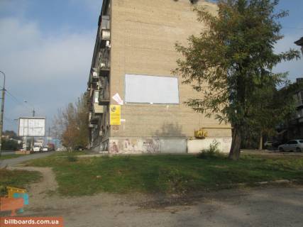 Билборд A в Запорожье, 3х6  Металлургов 25 стена фото 1