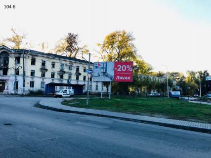 Билборд B в Каменское (Днепродзержинск), 3x6  м.Кам"янське, Заводський район, перехрестя Відродження пр. (колиш. Аношкіна пр.)  (ПТУ №15) з вул.Республіканською заправка скай фото 1