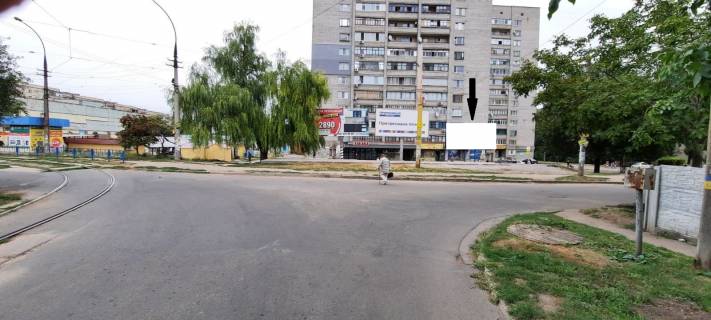 Билборд A в Каменское (Днепродзержинск), 3x6  м.Кам'янське Вул. Дунайська (р-н трамвайної зупинки) Баглейский р. фото 1