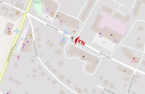 Билборд B в Хмельницком, 3х6  Вул. Зарічанська (сквер) схема