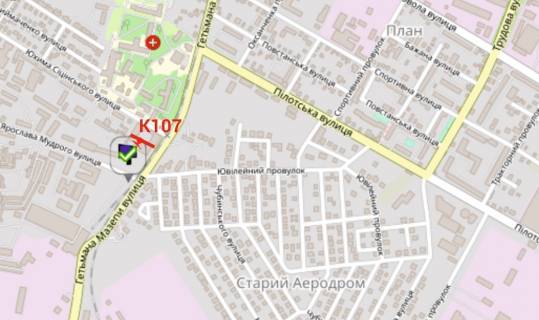 Билборд A в Хмельницком Івана Мазепа - Ярослава Мудрого (Красовского-Толбухина) схема