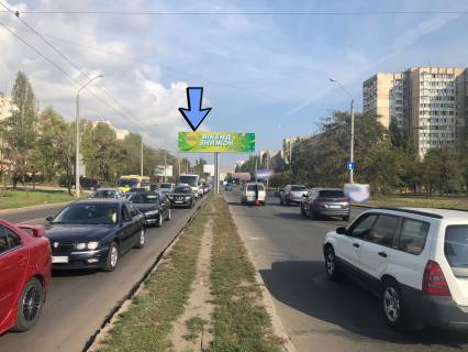 Мегаборд A в Одессе, 3x12  Небесної Сотні просп. (Маршала Жукова просп.). / Князя Ярослава Мудрого просп. (Академіка Глушка просп.). (лівий) фото 1