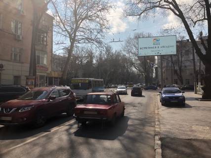 Билборд A в Одессе, 3x6x1  Шевченка пр. / Семінарська вул. / Пироговський пров., 8 фото 1