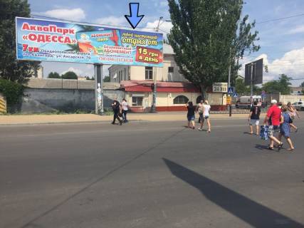 Билборд + в Одессе, 3x12x1  Головатого вул., 161/7-а Пересипська вул., правий фото 1
