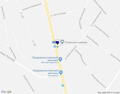 Билборд B в Песчаном, 3 х 6  Піщане, вул. Київська, біля будинку 112а, р-н церкви схема