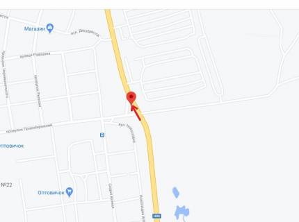 Білборд, Бігборд (Борд)  A у Кременчуці, 3 х 6  перехр. вул. Новосхідної та вул. Правобережної, автошлях Дніпро-Кременчук, в'їзд в місто, р-н ресторану "Старий Томас" схема