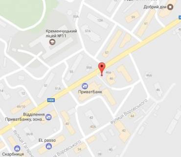 Призма A в Кременчуге, 3 х 6  вул. Старшого лейтенанта Кагала, 44, біля ТЦ «Фоксторот», р-н автовокзалу і з/д вокзалу - 292932 схема