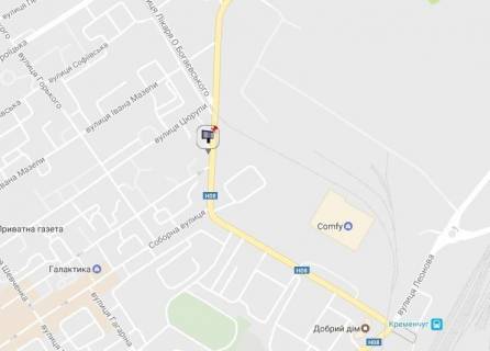 Призма B в Кременчуге, 3 х 6  Свободи просп. (кол. 60-річчя Жовтня), 5, перехр. з вул. Майора Барищака, район фабрики «Рошен» та завода «Кредмаш» - 87188 схема
