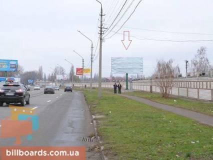Билборд A в Кременчуге вул. Вадима Пугачова (кол. Московська), перекрёсток с ул. Л.Українки, возле офисного центра «Каскад», район Оптового продуктового рынка, поворот к Строительному рынку фото 1