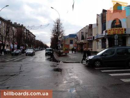 Ситилайт A в Кременчуге вул. Соборна (кол. Леніна), 9-Б, перекрёсток  с ул. Квартальной, возле торговых центров «Дипломат» и «Европа» фото 1