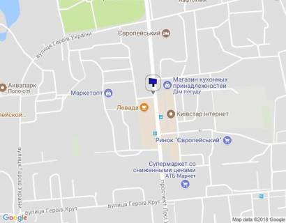 Billboard B in Kremenchuk, 3 х 6  prosp. L.Ukrainki, bila bud. 74, r-n supermarketu <<ATB>>, <<MarketOpt>> scheme