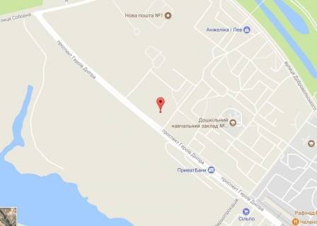 Билборд A в Кременчуге, 3 х 6  проспект Героев Днепра, 78, район Центрального рынка схема