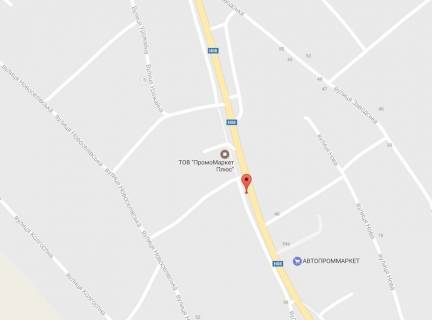 Билборд B в Песчаном, 3 х 6  Піщане, вул. Київська, біля будинку 71 схема