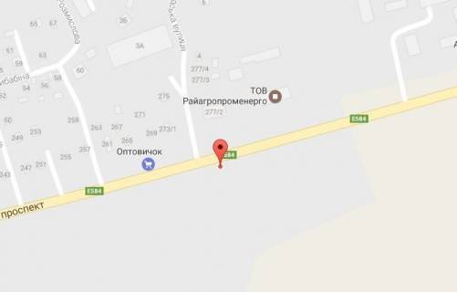 Billboard B in Kremenchuk, 3 х 6  prosp. Poltavs'kij, 281, r-n AZS, Poltavs'kij napramok, v'izd u misto scheme