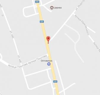 Билборд A в Песчаном, 3 х 6  Піщане, вул. Київська, перехр. з вул. Індустріальною, р-н супермаркету «Оптовичок» схема