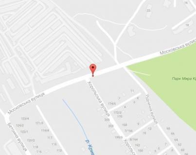 Billboard A in Kremenchuk, 3 х 6  st. V.Pugacova, perehr. z st. Horol's'kou, bila Parku <<Miru>> scheme