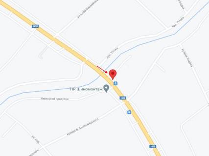 Билборд B в Песчаном, 3 х 6  Піщане, вул. Київська, біля будинку 196а, р-н кафе "Візирь", навпроти СТО схема