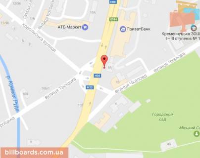 Призма A в Кременчуге, 3 х 6  Свободи просп. (кол. 60-річчя Жовтня), 8а, перекр. с вул. Троїцька. (кол. Красіна) и ул. Хорольской, район супермаркета «АТБ» и Электростанции - 87196 схема