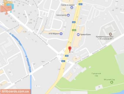 Призматрон, Призма B у Кременчуці, 3 х 6  Свободи просп. (кол. 60-річчя Жовтня), 8а ), перекр. з вул. Троїцька. (кол. Красіна) і вул. Хорольської, район супермаркету «АТБ» і Електростанції - 87198 схема